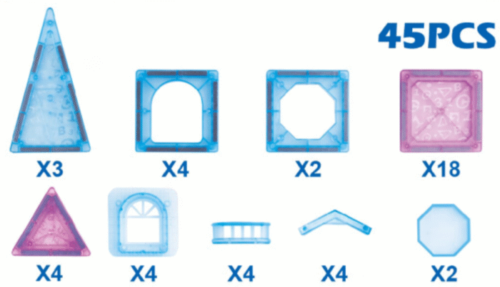 Magnetic building blocks (45pcs) JH22 - Image 3