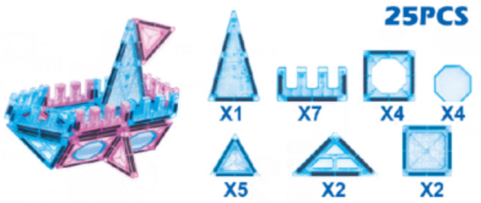 Variety of magnetic sheets (25pcs) JH26A - Image 3
