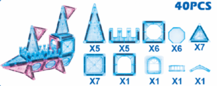 Variety of magnetic sheets (40pcs) JH26B - Image 3