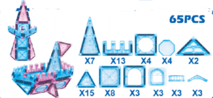 Variety of magnetic sheets (65pcs) JH26C - Image 2