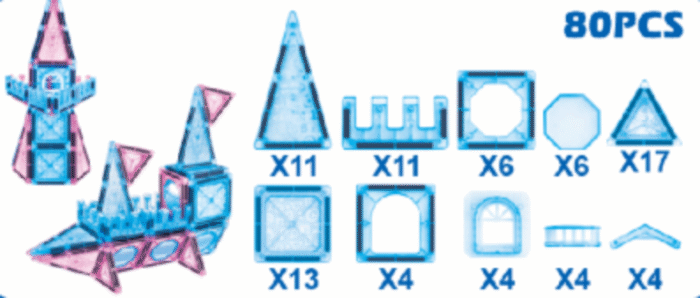 Variety of magnetic sheets (80pcs) JH26D - Image 3