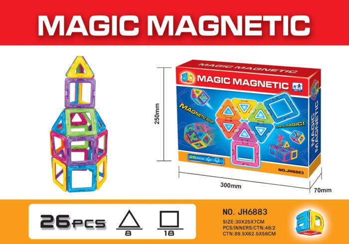 Magnetic Building Blocks Set (26pcs)