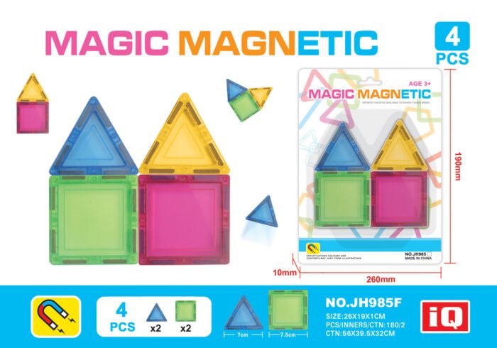 Variety of magnetic building blocks (4pcs) JH985F