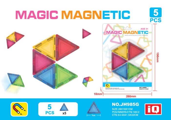 Variety of magnetic building blocks (5pcs) JH985G